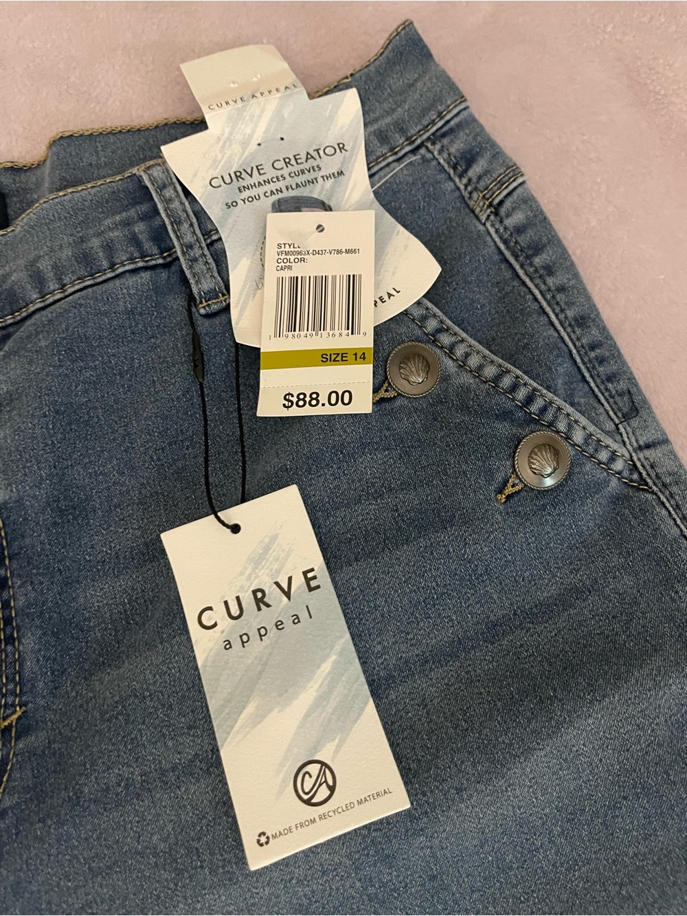 Women’s Blue Denim Curve Creator Jeans - Size 14